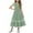 Z1-Green-kids summer dresses, variant on Maxi Dresses for Girl 5-15 Years Short Sleeve Crew Neck Wedding Dresses Ruffle Party A Line Dresses with Pockets