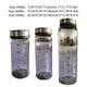 thumbnail image 5 of Injueey Frascos de especias sellados con tapa giratoria, lata de condimentos transparente de vidrio, botella de condimentos de a prueba de Cocina y Comedor 500ML, 5 of 6