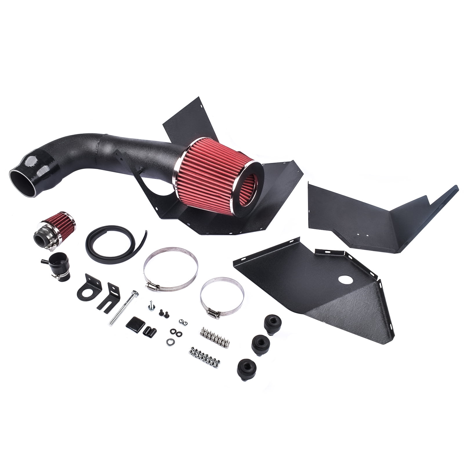 Koomaha For 2015- VW MK7/7.5 GTI Golf R Audi S3 A3 TTS TT 3.5'' Cold Air Intake System KD4183BK