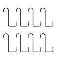 thumbnail image 1 of Miangastore 8pcs Durable Balcony Hanging Hook Practical Flowerpot Bracket For Home Use, 1 of 9