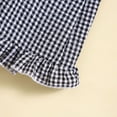 thumbnail image 5 of Hienoo Newborn Girls Shorts Clothing Set Sleeveless Plaid Vest Ruffles Shorts Outfits, 5 of 5