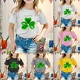 thumbnail image 5 of YM Shirts for Girls St. Patrick's Shirts Tee 3/4 Sleeve Three Leaf Clover Heart Pattern Irish Shirt Girls Sweatshirts Tops for Girls, 5 of 6