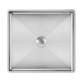 thumbnail image 2 of Whitehaus Collection WHNPL1577-BSS Noah Plus 10 Gauge Frame & Squared Semi-Recessed Basin Set - Brushed Stainless Steel, 2 of 2