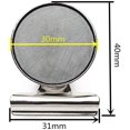 thumbnail image 3 of 12 Pack Magnetic Clips, Strong Fridge Magnet Clips with Anti-Scratch Sticky Pads, Clips Magnets for Fridge, Whiteboard Magnets Clips, Clips with Magnets for Whiteboard,Classroom,Office - Silver, 3 of 5