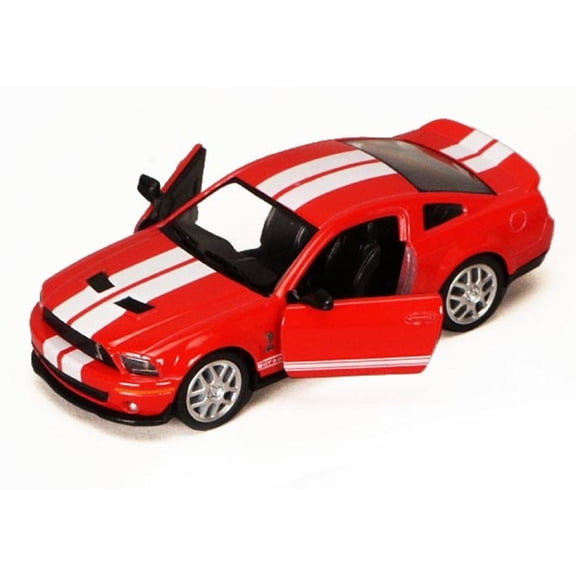 2007 Shelby GT500, Red - Kinsmart 5310D - 1/38 scale Diecast Model Toy Car (Brand New, but NOT IN BOX)