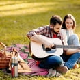 thumbnail image 6 of WYYP Flowers Hearts Checkered Background Square Outdoor Picnic Mat 58.3x58.3in, 6 of 6
