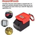 thumbnail image 2 of GHSDFBB Battery Adapter for Milwaukee M18 Battery 18v Dock Power Connector 14 Gauge Robotics, 2 of 6