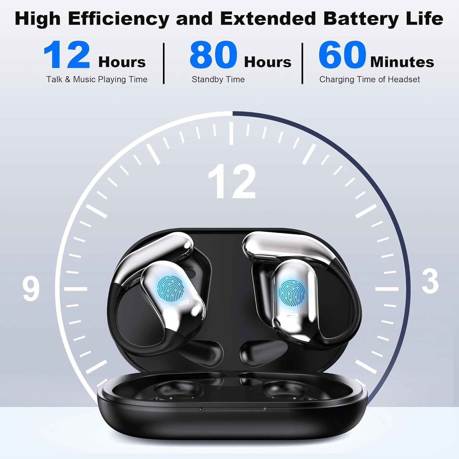 AI Translator Earbuds – Real-Time Translation in 144 Languages, 3-in-1 Wireless Headphones with Hi-Fi Sound & Charging Case – Ideal for Travel, Business & Language Learning (White).