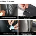 thumbnail image 6 of Large Leather Repair Patch 17x60 Inch, Furniture Leather Seat Repair Sticker, Leather Repair Tape, Self Adhesive Waterproof Patch Kit for Car Seat,Couch,Boat Seat,Chair (Dark Brown A), 6 of 6