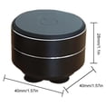 thumbnail image 3 of Bone Conduction Bluetooth Speaker Portable Metal Wireless Speaker Resonance Bass Subwoofer for Home Car Outdoor Travel Silver Single Pack, 3 of 4
