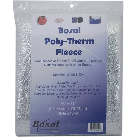 UPC: 0834875046418 | Bosal Polytherm Fleece 100% Poly 31×36  White