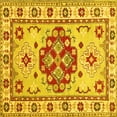 thumbnail image 1 of Ahgly Company Machine Washable Indoor Square Persian Yellow Traditional Area Rugs, 7' Square, 1 of 4