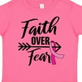 thumbnail image 4 of Inktastic Breast Cancer Awareness Faith over Fear with Pink Ribbon and Arrow Girls Toddler T-Shirt, 4 of 5