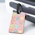 Anime Go Eevee Evolutions Luggage Tags for Suitcases, Colorful Unique Travel Baggage Bag Tags