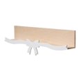thumbnail image 1 of Hyasfey Wall Mounted Storage Rack Strong Load-bearing Wood Construction Simple Installation Floating Shelves Nursery Decor, 1 of 8