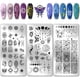 thumbnail image 1 of Juego de 3 placas para estampar uñas con diseño de luna y sol, plantillas para uñas con estrellas, plantillas para uñas con astrolabio, placas de acero inoxidable con imágenes para uñas., 1 of 7