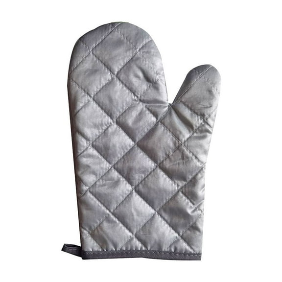 1 Piece Of S-ilver Microwave Non Scalding Heat Resistants High Temperature Non Slip Gloves Kitchen Oven Baking Special for Kitchen Restaurant