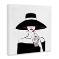 thumbnail image 2 of Stupell Industries Modern Chic Black Hat Sipping Coffee Canvas Art, 17 x 17, by Martina Pavlova, 2 of 8