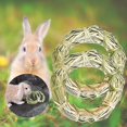 thumbnail image 3 of ievspot 1 Pcs Rabbit Chew Toys Nature Grass Ring Toys for Hamsters Guinea Pigs Gerbils Rat Pet Cage Entertainment Accessories, 3 of 8