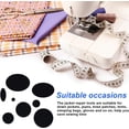 thumbnail image 6 of NOGIS 40 Pieces Down Jacket Patches Nylon Repair Tape Self-Adhesive Repair Patch with 8 Sizes for Jacket Tent Outerwear Repair, Round and Oval Shape（Black）, 6 of 7