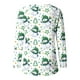 thumbnail image 4 of Pntutb Camiseta de manga larga raglán con estampado navideño informal con cuello en V para mujer Pntutb Pntutb-6093, 4 of 5
