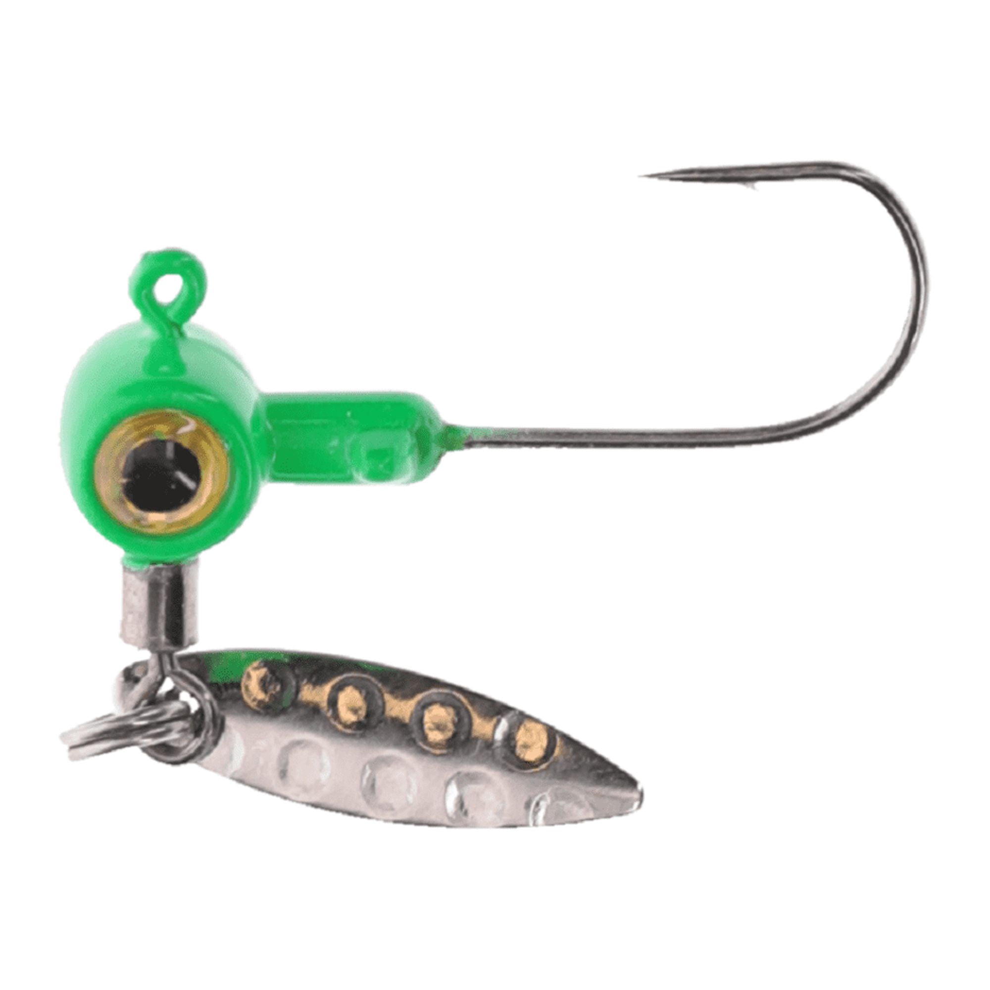 Strike King SS Spins - Crappie Heads 1/8 Limetreuse