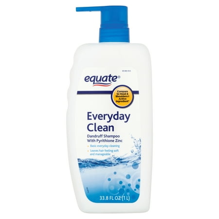 Equate Everyday Clean Dandruff Shampoo with Pyrithione Zinc for Scalp & Hair Care, Compare to Head & Shoulders® Active Ingredient, 33.8 fl oz
