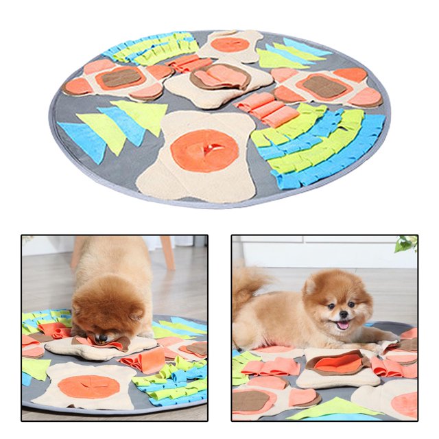 Alfombrilla Olfateado para Perros Perfecl Rompecabezas Interactivo Naranja 75x75cm