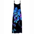thumbnail image 4 of Vestido de playa delgado con estampado sin mangas de cintura media con tirantes a la moda de verano para mujer Fridja  hjkh3216, 4 of 4