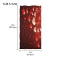 thumbnail image 4 of Ryvnso Valentine Red Heart Oversized Beach Towel Microfiber Bath Blankets Swimming Fitness 37" x 74", 4 of 5