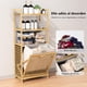 thumbnail image 3 of Cesta de Lavandería, Cesto Para Ropa Sucia con 3 Niveles de Almacenamiento, Muévete Fácilmente, Bote de ropa Sucia con Bolsa Extraíble, Para Lavadero, Baño y Dormitorio, 119 * 50 * 30CM, 3 of 9