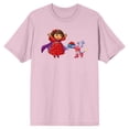 thumbnail image 4 of Dora The Explorer Animated Dora & Boots Exchanging Gifts Crew Neck Short Sleeve Cradle Pink Adult T-shirt-Medium, 4 of 5