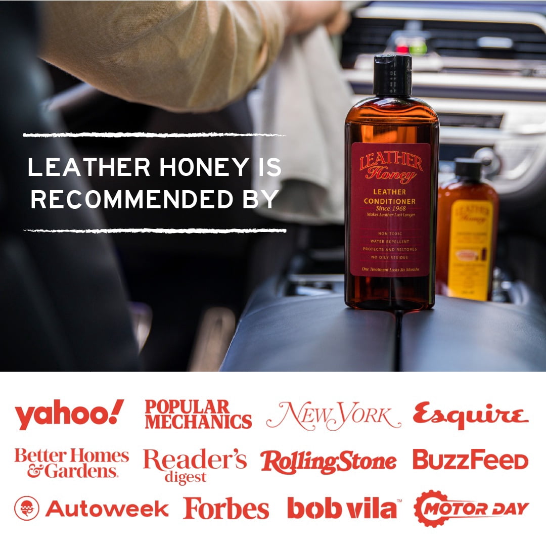 Leather Honey Leather Conditioner, Moisturizer, Conditioning, Restore, Protect, Soften, Non-Toxic, Made in USA Since 1968