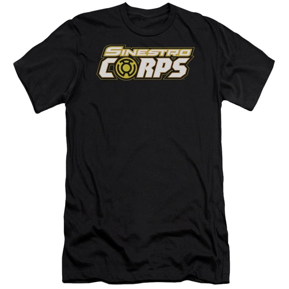 Green Lantern Sinestro Corps Logo S/S Adult 30/1 T-Shirt Black