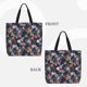 thumbnail image 2 of Disketp Hawaiian Style Bolsa Tote de Lona para Mujer, Bolso de Hombro y Cruzado con Cierre de Cremallera, 2 of 7