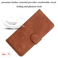 thumbnail image 4 of SaniMore Wallet Case for Samsung Galaxy A34 5G 6.5 inch, Magnetic Clasp Flip Kickstand Luxury PU Leather Cover Built-in Cash & Card Slots RFID Blocking for Samsung A34 5G, Brown, 4 of 7