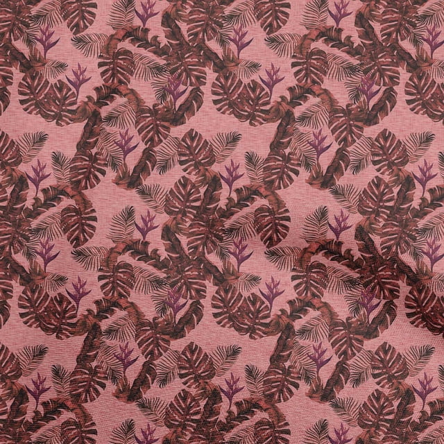 oneOone Rayon Maroon Fabric Tropical Sewing Craft Projects Fabric Prints By Yard 56 Inch Wide