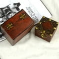 thumbnail image 4 of CNKOO 2Pcs Classical Wooden Jewelry Chest Box Treasure Storage Organizer Desk Decor, 4 of 6