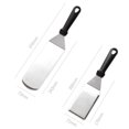 thumbnail image 2 of Juego de herramientas de cocina de calidad profesional, mango resistente al calor, diseño ergonómico, material resistente para juego de espátulas para plancha, herramientas de acero inoxidable, 2 of 5