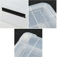 thumbnail image 3 of 4-Pack Large Under Bed Storage Bins with Wheels, Clear Plastic Totes for Clothes Shoes Toys, 3 of 6