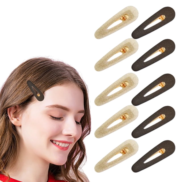 10 piezas de clip lateral con borde brillante de cielo estrellado para mujer, accesorios para el cabello Y2K