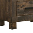 thumbnail image 4 of Wooden Nightstand with 2 Drawers and Grain Details, Brown, 4 of 9