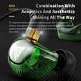thumbnail image 3 of QKZ SK9 Dynamic Music Audífonos Audífonos con cable de 3,5 mm Audífonos internos Gancho para la orej QKZ Verde, 3 of 7
