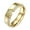 Gold, variant on Unisex Stainless Steel 6mm Simple Classic V-Shaped Chevron Single Row Drills Zirconia Inlay Signet Ring Promise Wedding Band Silver Size 6