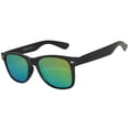 thumbnail image 1 of Flat Retro Sunglasses - Black Frame / Green Lens, 1 of 7