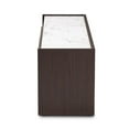 thumbnail image 4 of Bowery Hill Contemporary Wood TV Stand for TVs up to 63" in Dark Brown/Gold, 4 of 10