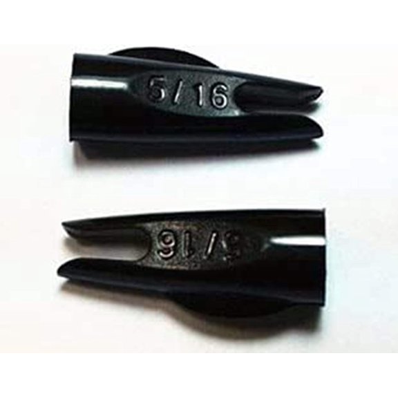 GPP Classic Nock (100 Count) for Wooden & Bamboo Arrow 5/16,Black