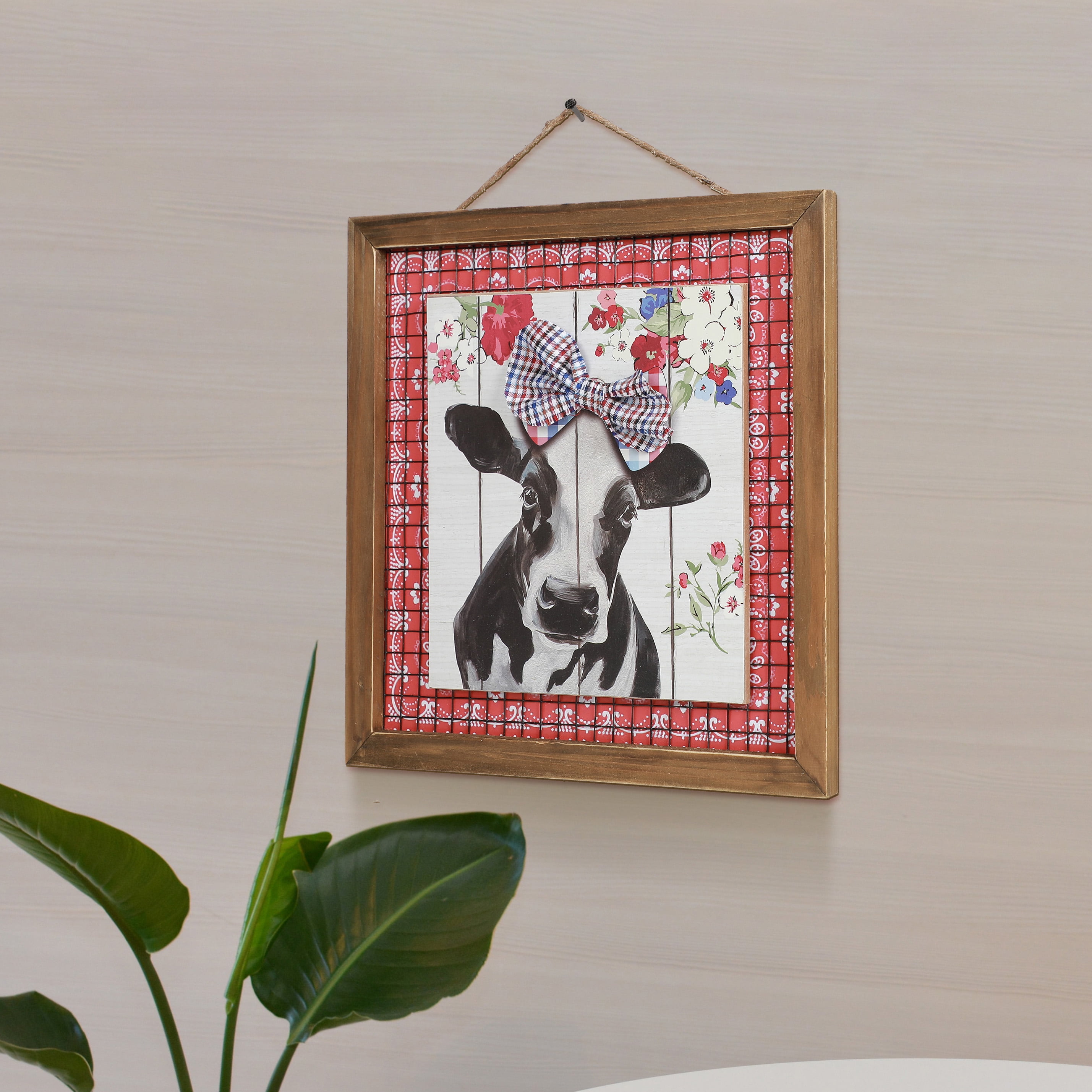 Download The Pioneer Woman Pw Cow Wall Decor With Red Background Walmart Com Walmart Com