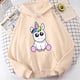 thumbnail image 1 of Nueva sudadera con capucha de manga larga con estampado de unicornio para hombre y mujer, cómoda y holgada, deportiva, 1 of 5