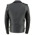 thumbnail image 6 of Milwaukee Leather SH1011TALL Black Classic Brando Motorcycle Jacket for Men Made of Cowhide Leather w/ Side Lacing 5X-Tall, 6 of 10